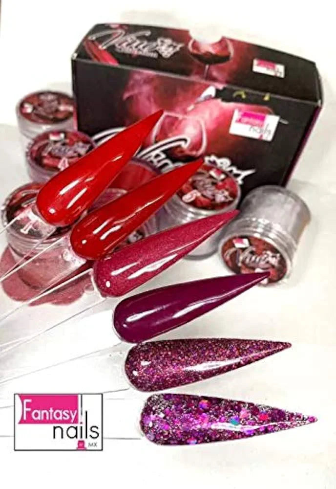 Acrilico fantasy nails coleccion vino