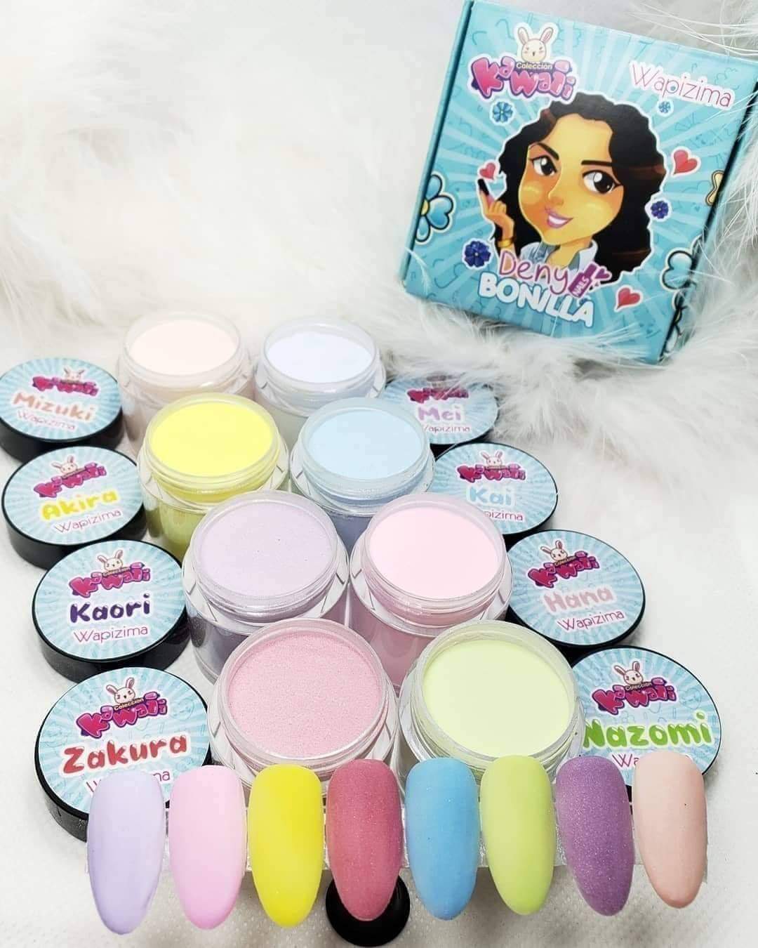 Acrílico wapizima colección Kawaii 8 pzas