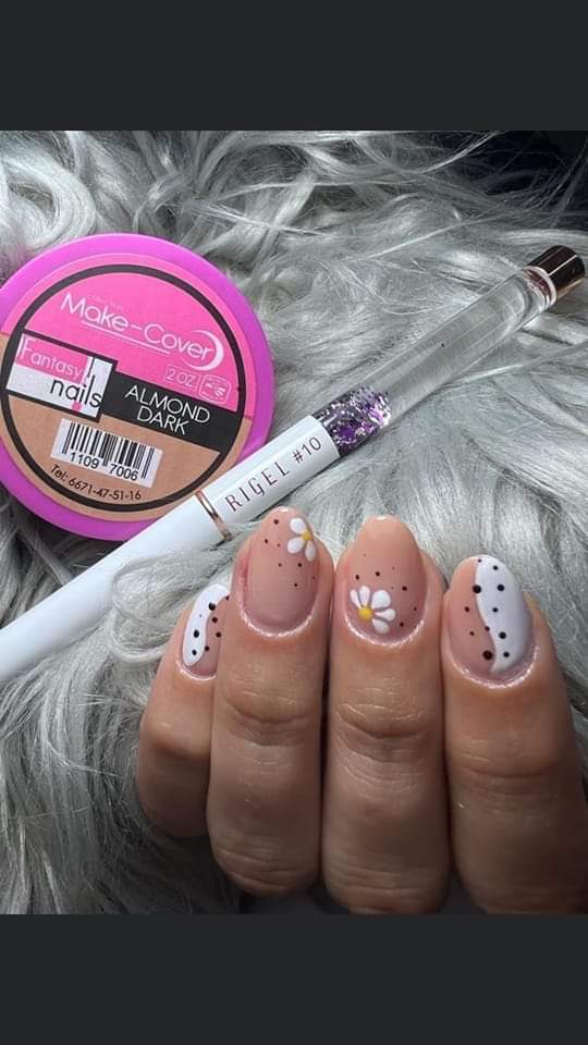 Acrílico Fantasy Nails Almond Dark 1 y 2 onzas