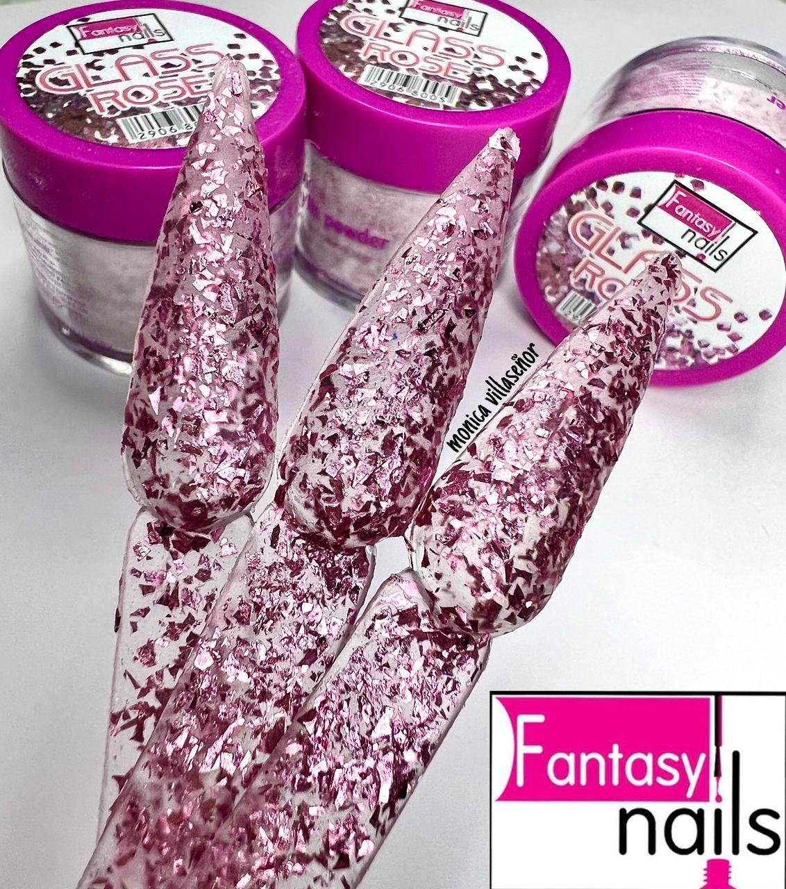 Acrílico Glass Fantasy Nails Rose