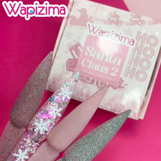 Acrílico wapizima Colección 2 Santa Claus  4pzas