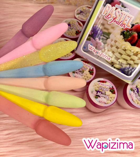 Acrílico wapizima colección Pastel de frutas  8pzas