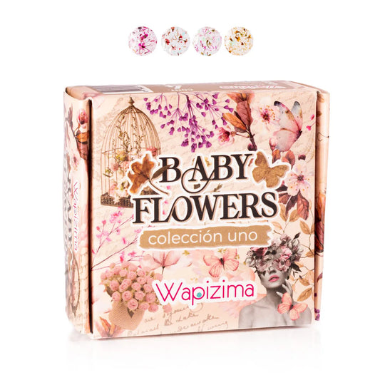 Acrílico wapizima colección Baby Flowers 1  4pzas